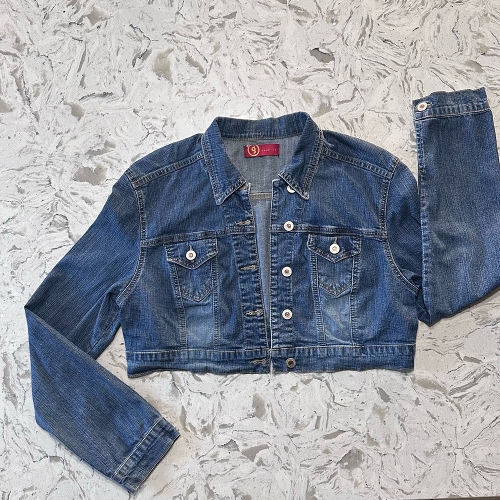 Goodtime Cropped Stretch Denim Jacket – Medium/Large Fit (3XL on label)